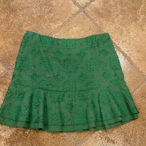 DKNY Green mini skirt!